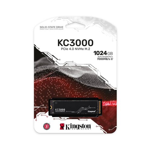 Kingston KC3000 NVMe 1024GB, R7000/W6000, M.2 2280 Slike