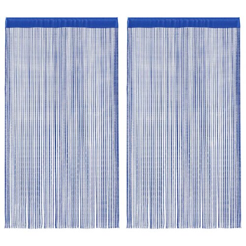 Furnova Zavese iz nitk 2 kosa 140x250 cm modre barve, (21917840) Cene