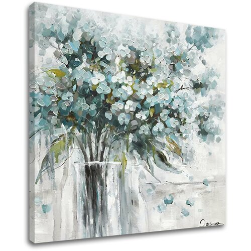  Slika na platnu CVIJEĆE U VAZI 70x70 cm Cijene