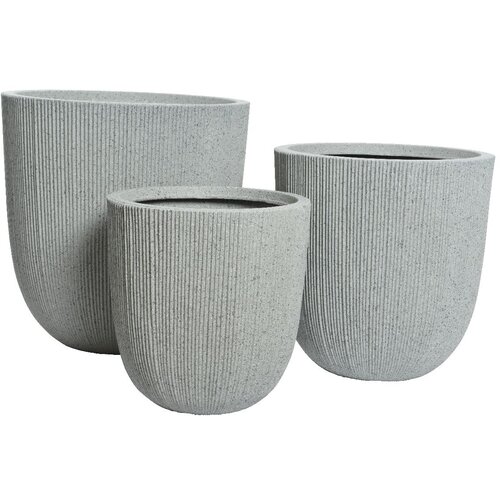 Kaemingk Plastična saksija Lennox/ set 3/1/ svetlo siva Slike