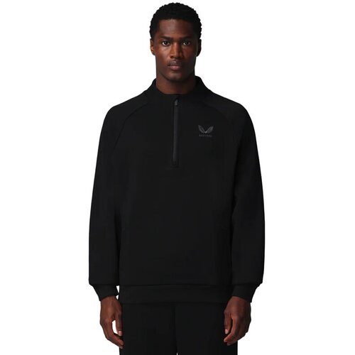 Castore Mu&amp;scaron;ki duks Cotton Fleece 1/4 Zip, Crni Slike