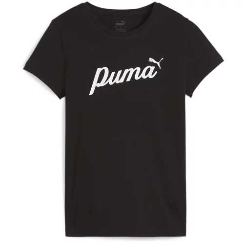 Puma Tehnička sportska majica 'ESS+' crna / bijela
