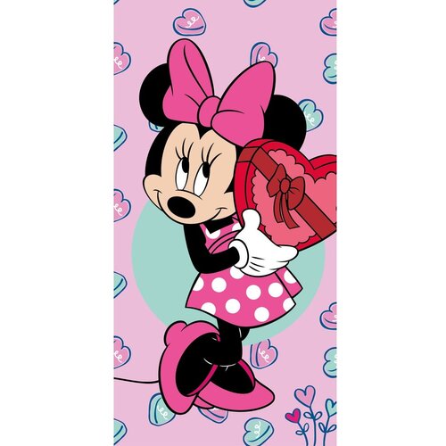 Jerry Fabrics Ružičasti dječji ručnik od frotira 70x140 cm Minnie – Cijene