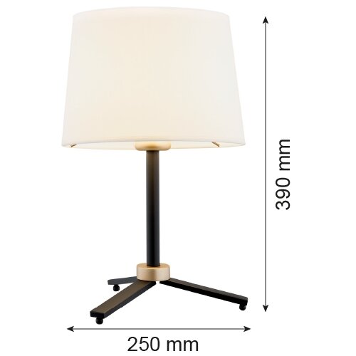  Argon 8319 - Stona lampa CAVALINO 1xE27/15W/230V 39 cm krem/crna Slike