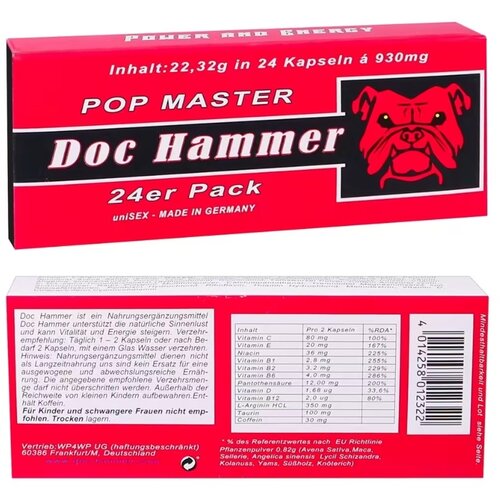 Doc Hammer Erekcijske Tablete Pop Master (24/1) Slike