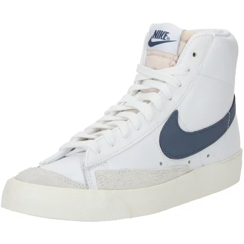 Nike Sportswear Visoke tenisice 'Blazer Mid 77' noćno plava / svijetlosiva / bijela