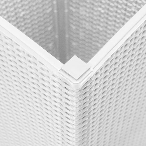  Vrtne sadilice 2 kom bijele 32,5 x 32,5 x 57 cm od PP-a Slike