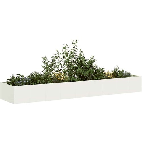 vidaXL Sadilnik Bela 360x80x40 cm Jeklo Cene