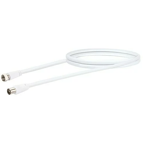 SCHWAIGER Kabel adaptera (F utikač, IEC utikač, Bijele boje, > 75 dB)