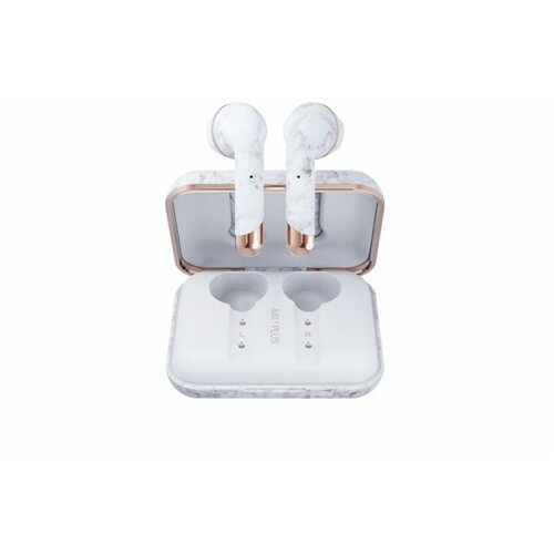 Happy Plugs Air 1 Plus Earbud - White Marble Slike