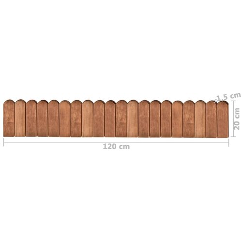  Rolana ograda smeđa 120 cm od impregnirane borovine Slike