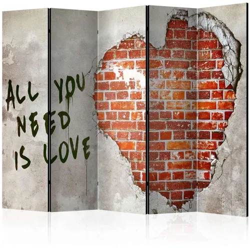  Paravan u 5 dijelova - Love is all you need II [Room Dividers] 225x172