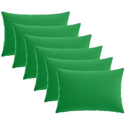  Presvlaka za jastuk 6 pcs HEERLEN Zelena 50 x 70 cm Poliester - Zelena 50 x 70 cm 6 Cijene