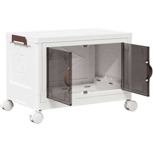 VidaXL Složiva kutija za pohranu s kotačima 28 L 48,5x29,5x33 cm Slike
