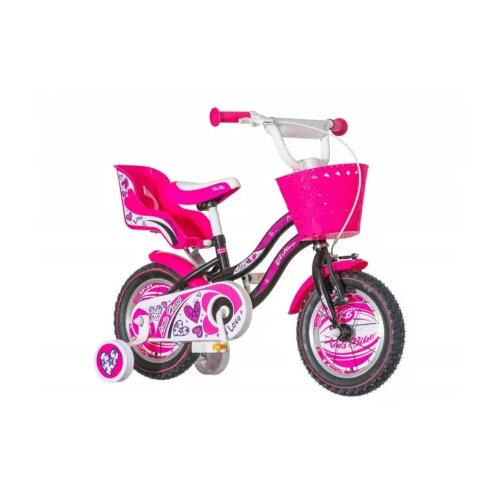 Venera Bike Bicikla Visitor Hea 120/crno roze/Ram 7/Točak 12 Slike