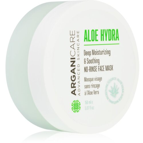 Arganicare Aloe Hydra No-Rinse Face Mask globinsko vlažilna maska s pomirjajočim učinkom 150 ml Cene