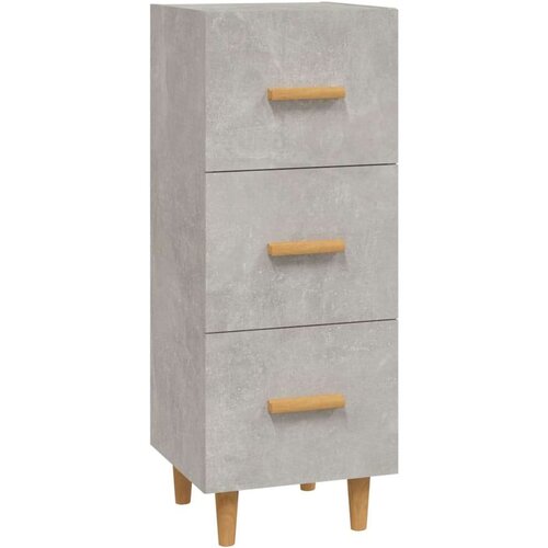 Komoda siva boja betona 34 5x34x90 cm od konstruiranog drva Slike