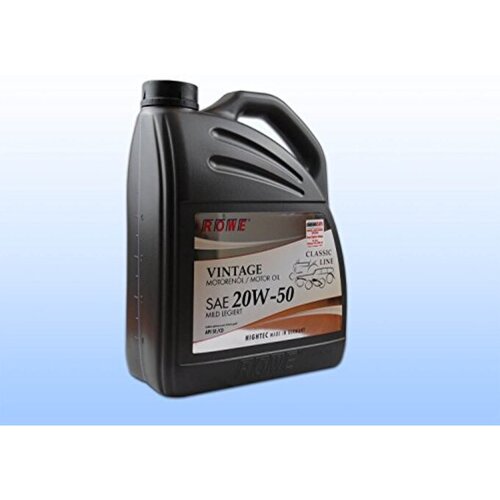 Rowe motorno mineralno olje 20w50 vintage mild legiert 5L Slike
