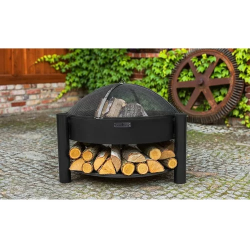 COOKKING SOLAFA košara za vrtni ogenj z jekleno posodo za drva + ognjevarna mreža Ø: 60 cm, (21105009)