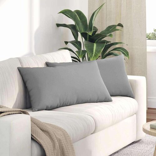 vidaXL Blazine za kavč 2 pcs Siva 80 x 40 cm blago Cene