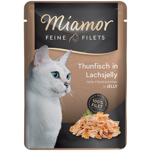 Miamor Feine Filets v želeju 6 x 100 g - Tuna &amp;amp; losos Slike