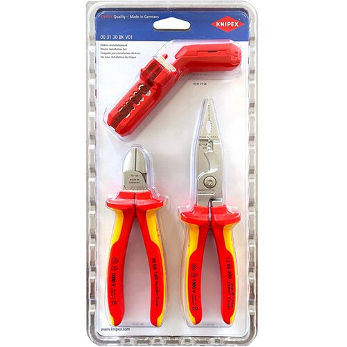 Knipex komplet kle&amp;scaron;ta za električne instalacije 3/1 00 31 30 bk V01 Slike