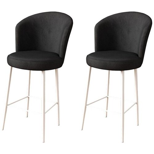Hanah home Set barskih stolica Alta, 2 dijela, Crno-bijela Cijene