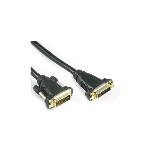 LYNDAHL DVI priključni kabel DVI-I 24+5-polni utikač, DVI-I 24+5-polna utičnica 0.5 m crna LKDVFM30005 DVI kabel Cijene