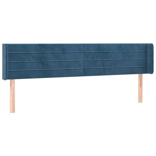  Uzglavlje tamnoplavo 203x16x78/88 cm bar&amp;scaron;unasto Slike