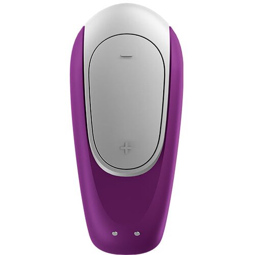 Satisfyer Double Fun - pametni, vodootporni, radijski vibrator za par (ljubičasta) Slike