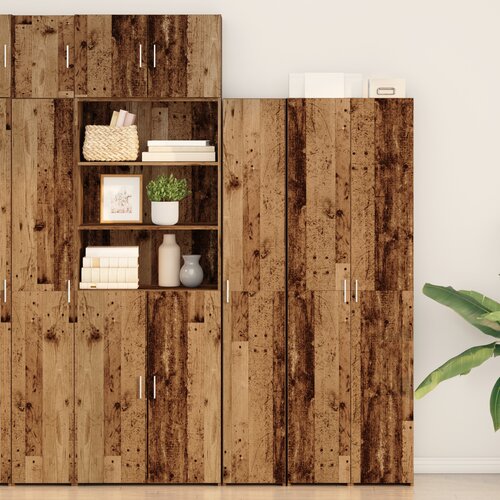 vidaXL visoki ormar od starog drva 30x42.5x185 cm Izrađeno drvo Cijene