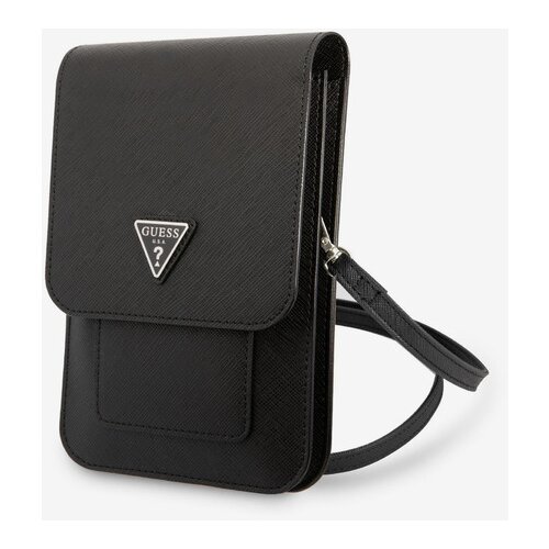 Guess PU Saffiano Triangle Logo Black Torba Vijolična Cene
