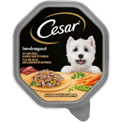 Cesar zdjelice 14 x 150 g - Domaća kuhinja s peradi i povrćem u umaku Slike