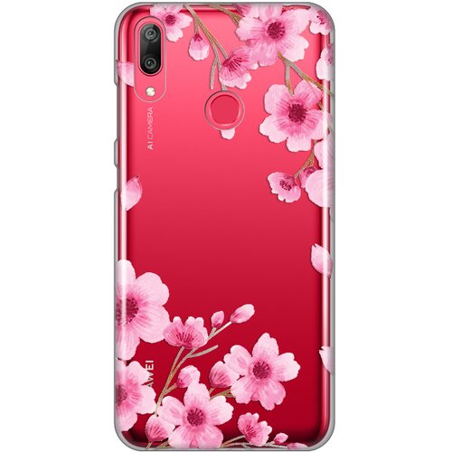 Maska silikonska print skin za huawei Y7 2019/Y7Prime 2019 rose flowers Slike