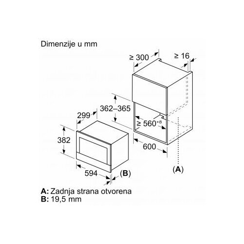 Bosch mikrovalna pećnica Serie 8| CRNA, 900W, Autopilot 7, 21L BFR7221B1 Slike