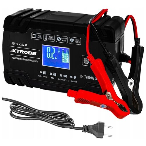 Malatec 130W 12-24V elektronski LCD polnilec za akumulatorje Slike