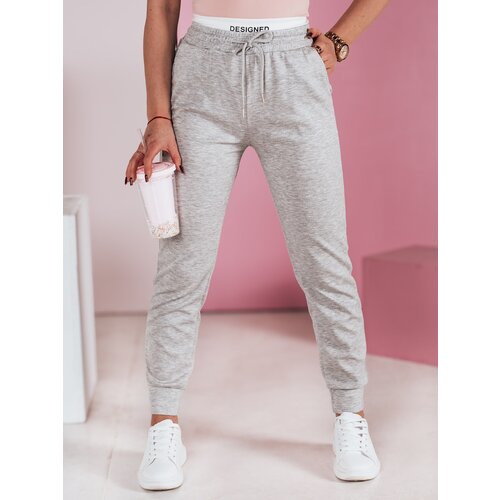 DStreet Spodnie dresowe damskie slim fit SPORTIVO szare Cene