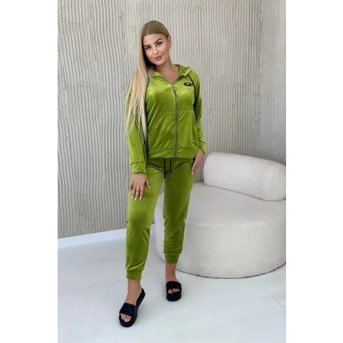 Kesi Velour set sweatshirt + kiwi trousers