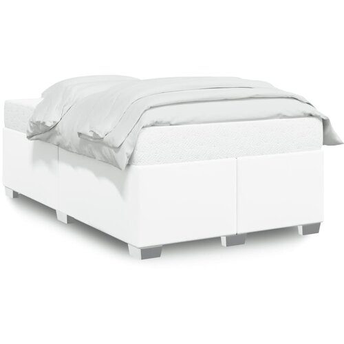 VidaXL Okvir kreveta bijeli 120 x 190 cm od umjetne kože Slike