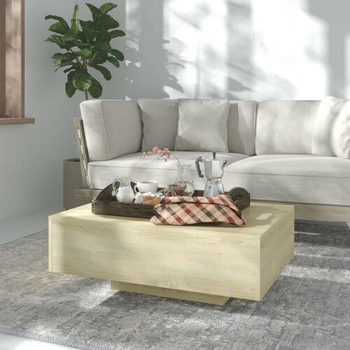  Stolić za kavu boja hrasta sonome 85 x 55 x 31 cm od iverice Slike