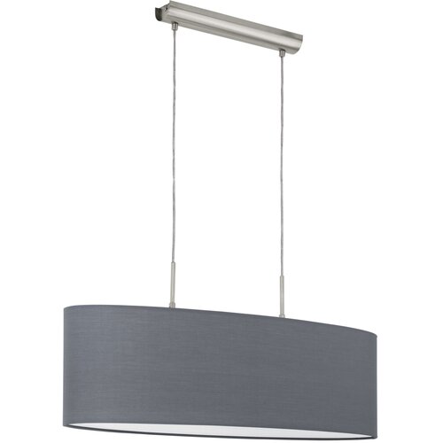 Eglo Pasteri visilica/2, e27, d-750, nikl/mat, tekstil siva Cijene