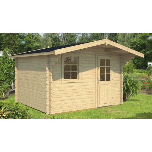 Male kuće Drvena vrtna kuća LUGO 350 &amp;times; 320 cm sa &amp;scaron;indrom Slike