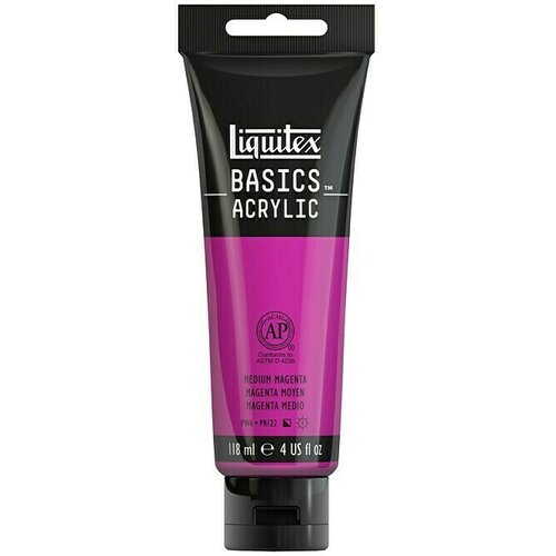LIQUITEX Basics Akrilna boja (Purpurnocrvena srednja, 118 ml, Tuba) Slike