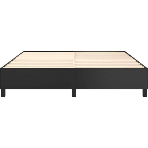  Za krevet s oprugama crni 180x200 cm od umjetne kože Slike