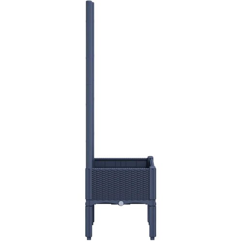  Vrtna sadilica s re&amp;scaron;etkom plava siva 40 x 40 x 142 cm PP Slike