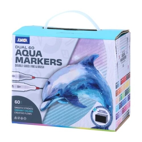Junior Dual 60, aqua marker, dupli vrh, miks, 60K Cene