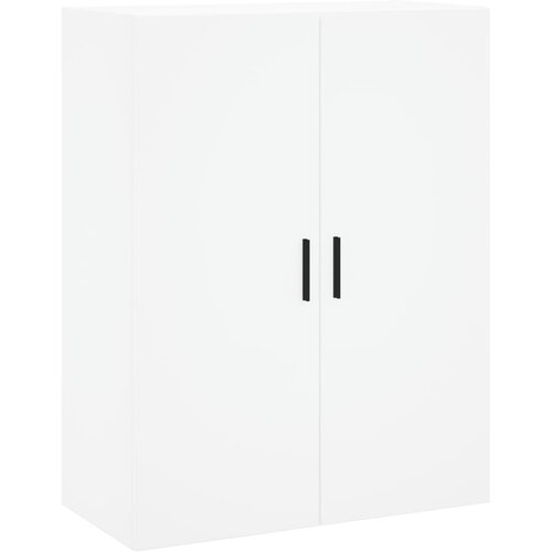 Visoka komoda bijela 69,5x34x180 cm konstruirano drvo Slike