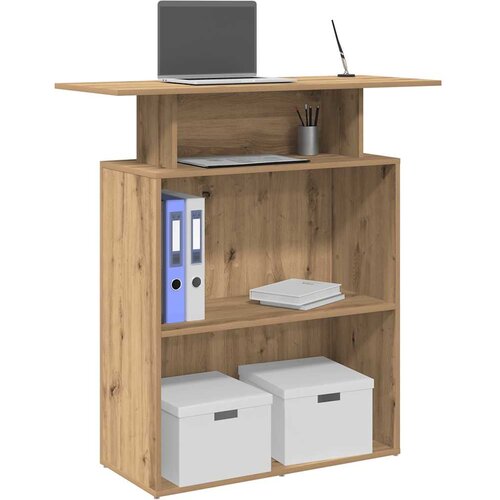  Recepcijski stol Artisan hrast 100x40x104 cm izrađeno drvo Cene