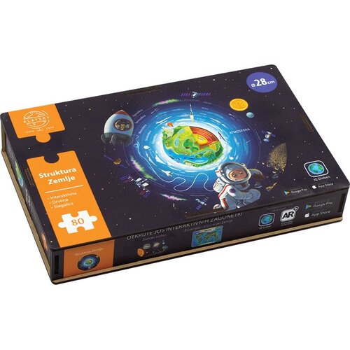 ALAYSKY&amp;#039;S GLOBES Drvene puzzle Alaysky Struktura Zemlje u drvenoj kutiji Slike