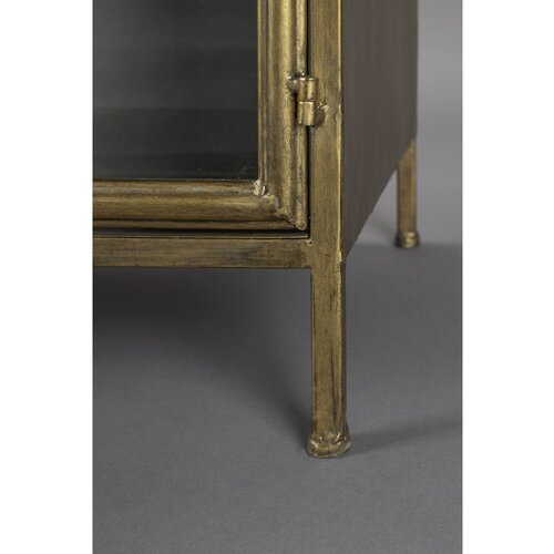 Dutchbone kovinska vitrina v zlati barvi 100x80x38,5 cm gertlush &amp;ndash; Slike
